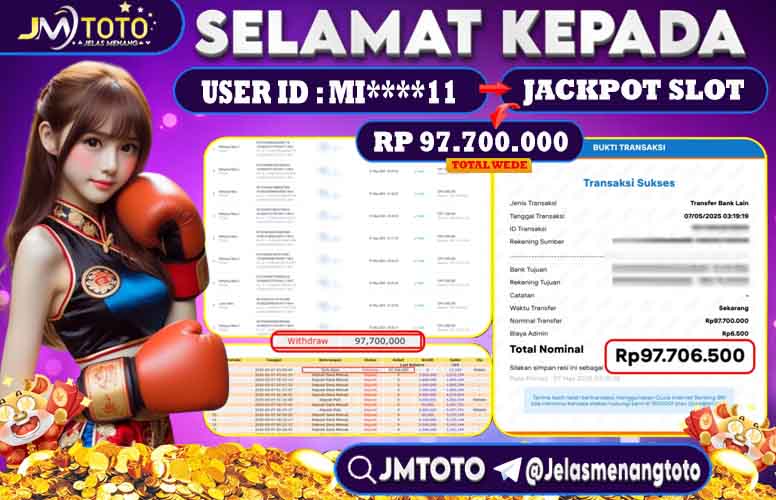 bukti jackpot slot gacor mahjong ways 2 di JMTOTO