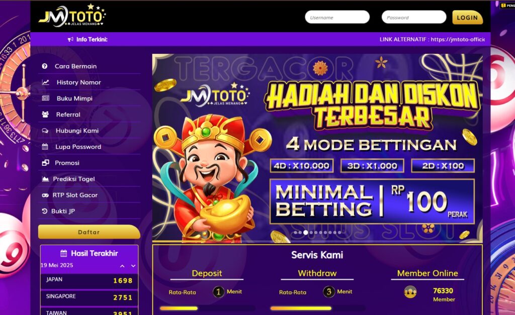 JMTOTO : Aplikasi Login & Daftar Permainan Togel Online Terupdate Di Indonesia
