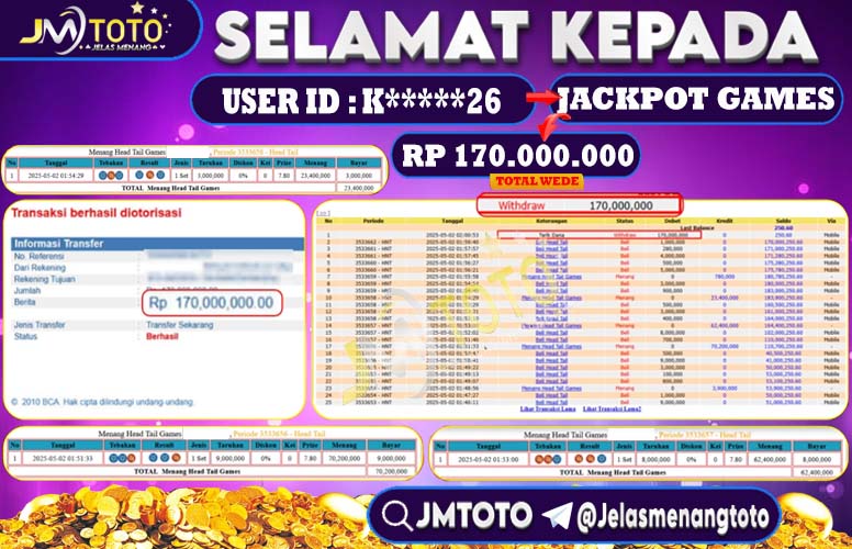 jackpot head tail