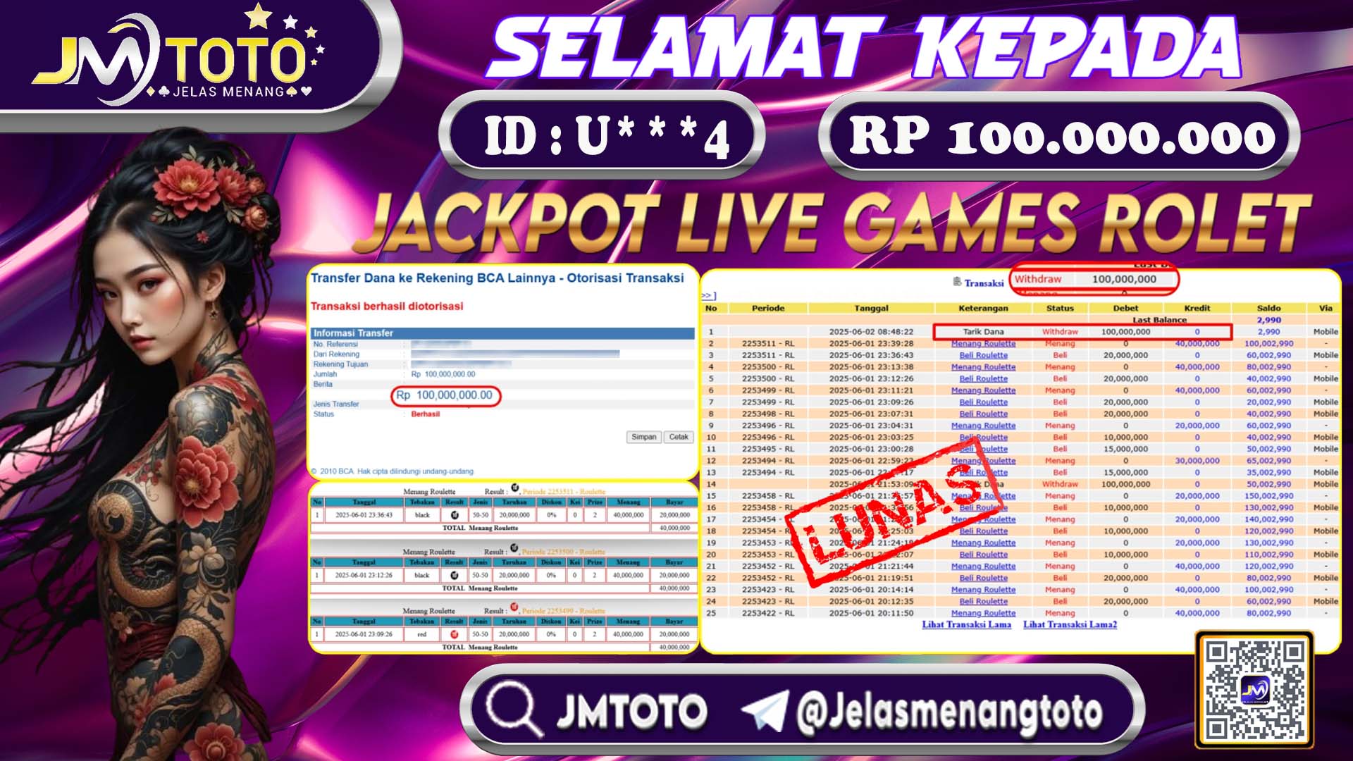 jackpot live games di permainan rolet member JMTOTO