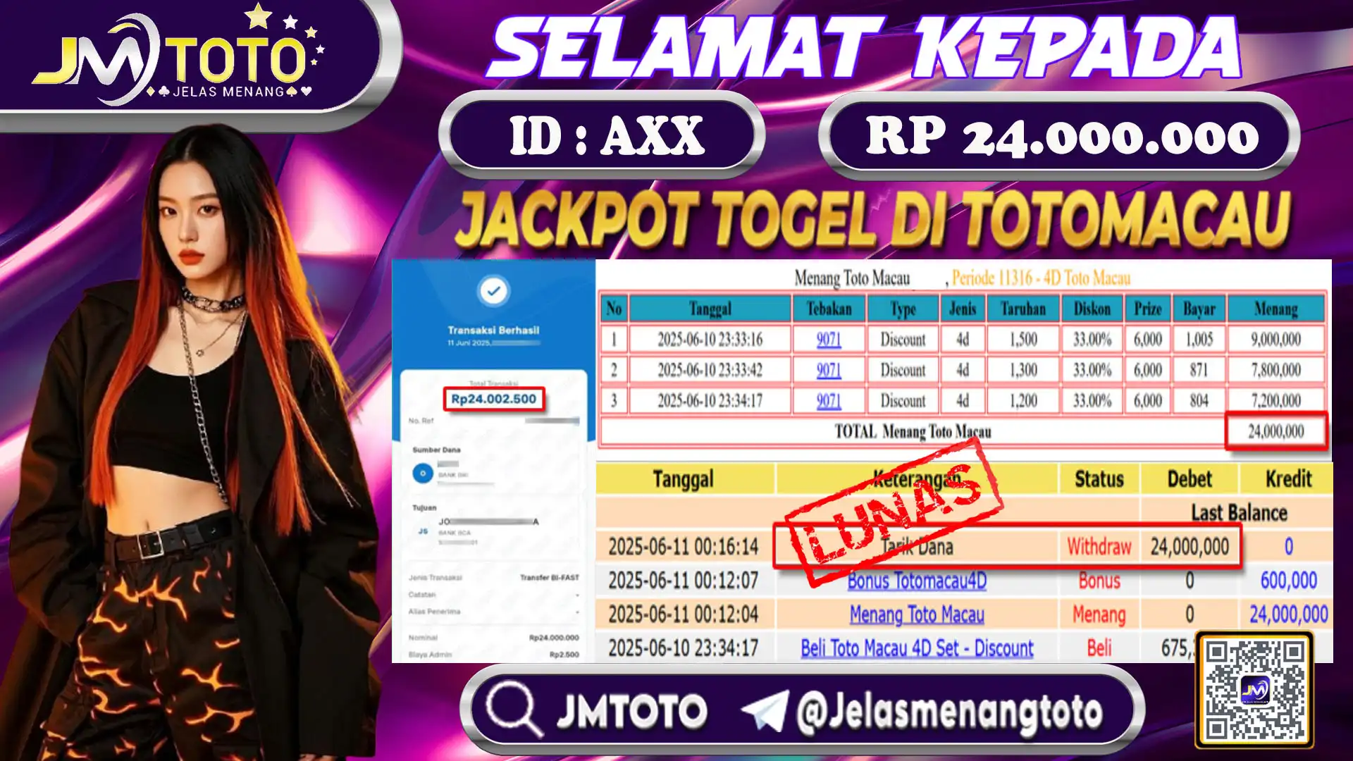 bukti pembayaran jackpot togel totomacau di JMTOTO
